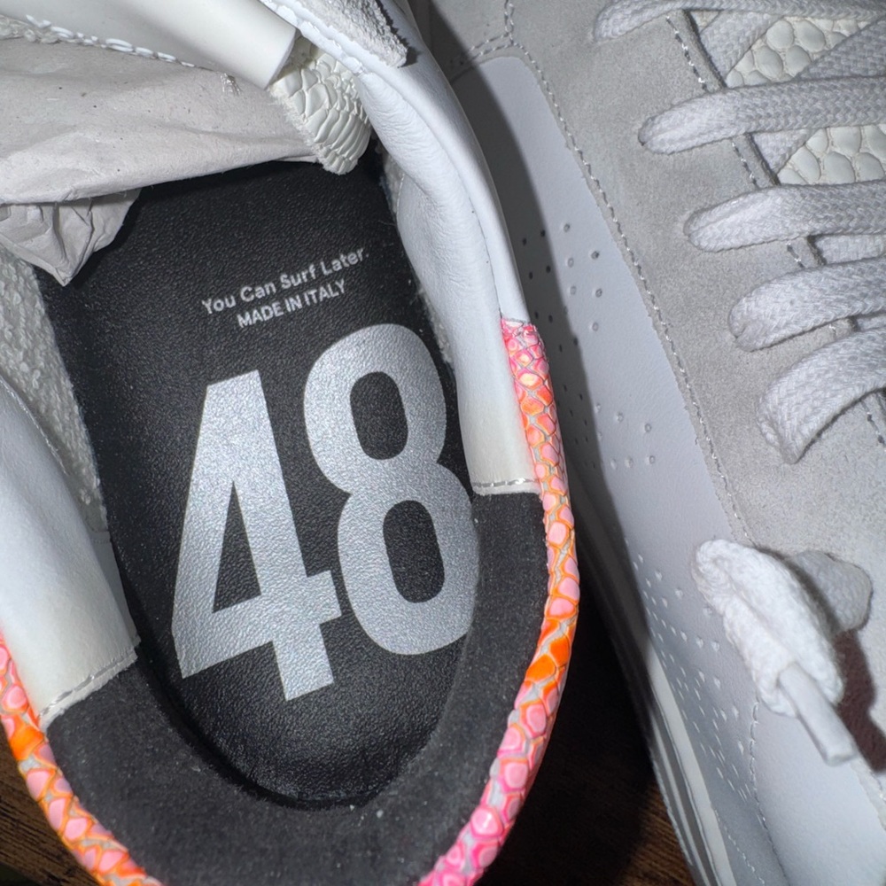 P448 Thea sneakers women’s. White & pink. Size 9.5 US (41 EU). - Picture 5 of 9